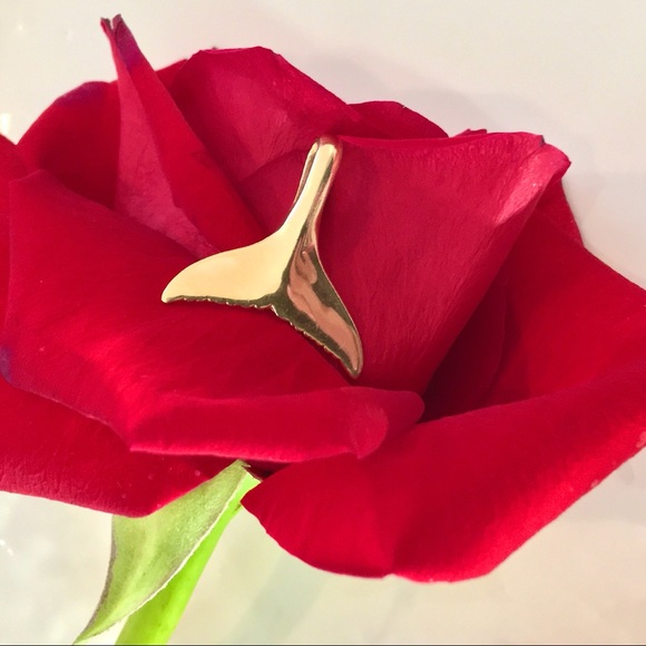 14k Gold Whales Tale Polished Pendent Necklace Custom Made on Maui Preowned - Picture 3 of 15